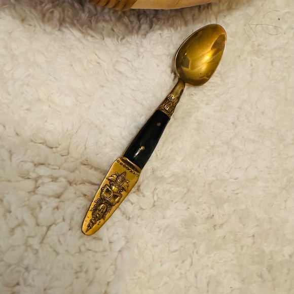 Vintage Stamped Thailand Bronze spoon set - Picture 7 of 10